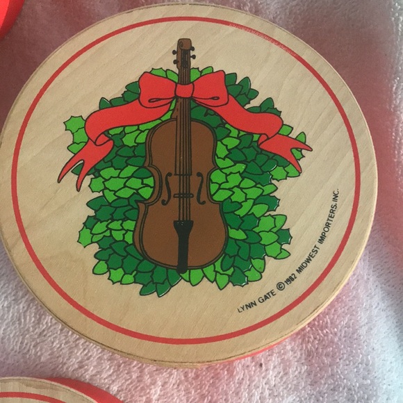 5 Christmas Wood Boxes 1982 Lynn Gates Midwest Importers of Cannon Falls - Picture 3 of 7